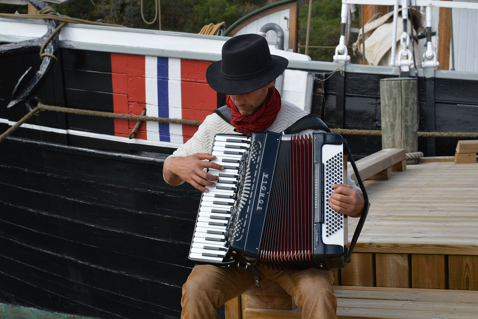 Musiker Marius Løkse - akkordion - Copyright A. Münster